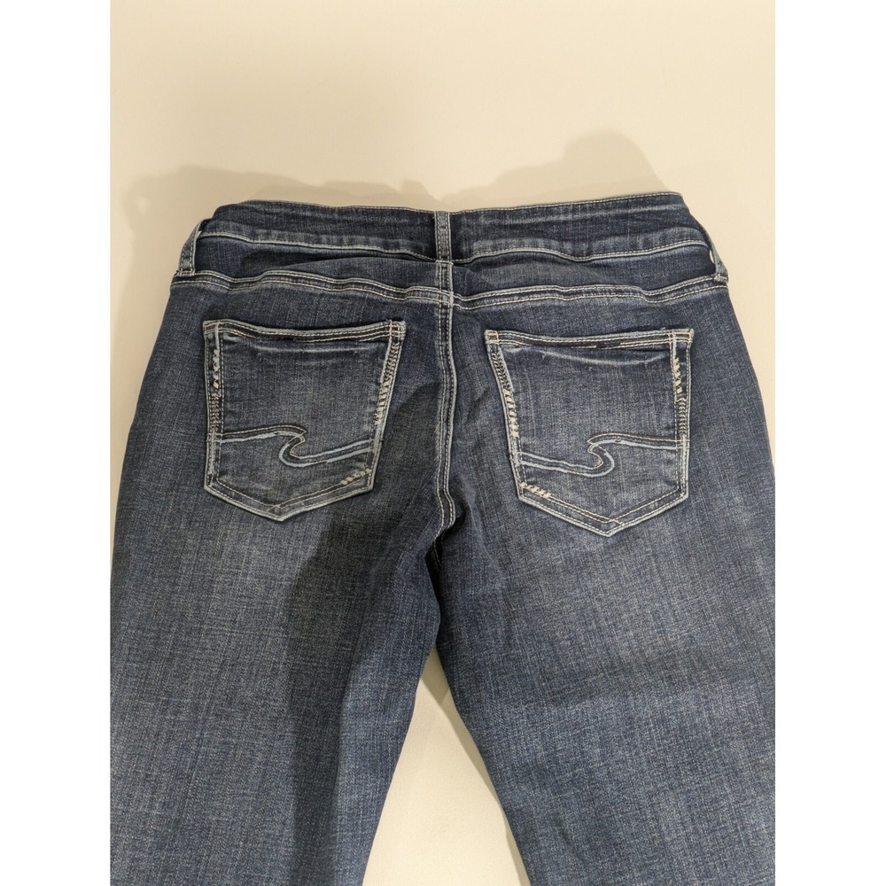 Silver Jeans Co. Women's Britt Low Rise Curvy Fit Skinny Jeans, 28/29 - Picture 7 of 8